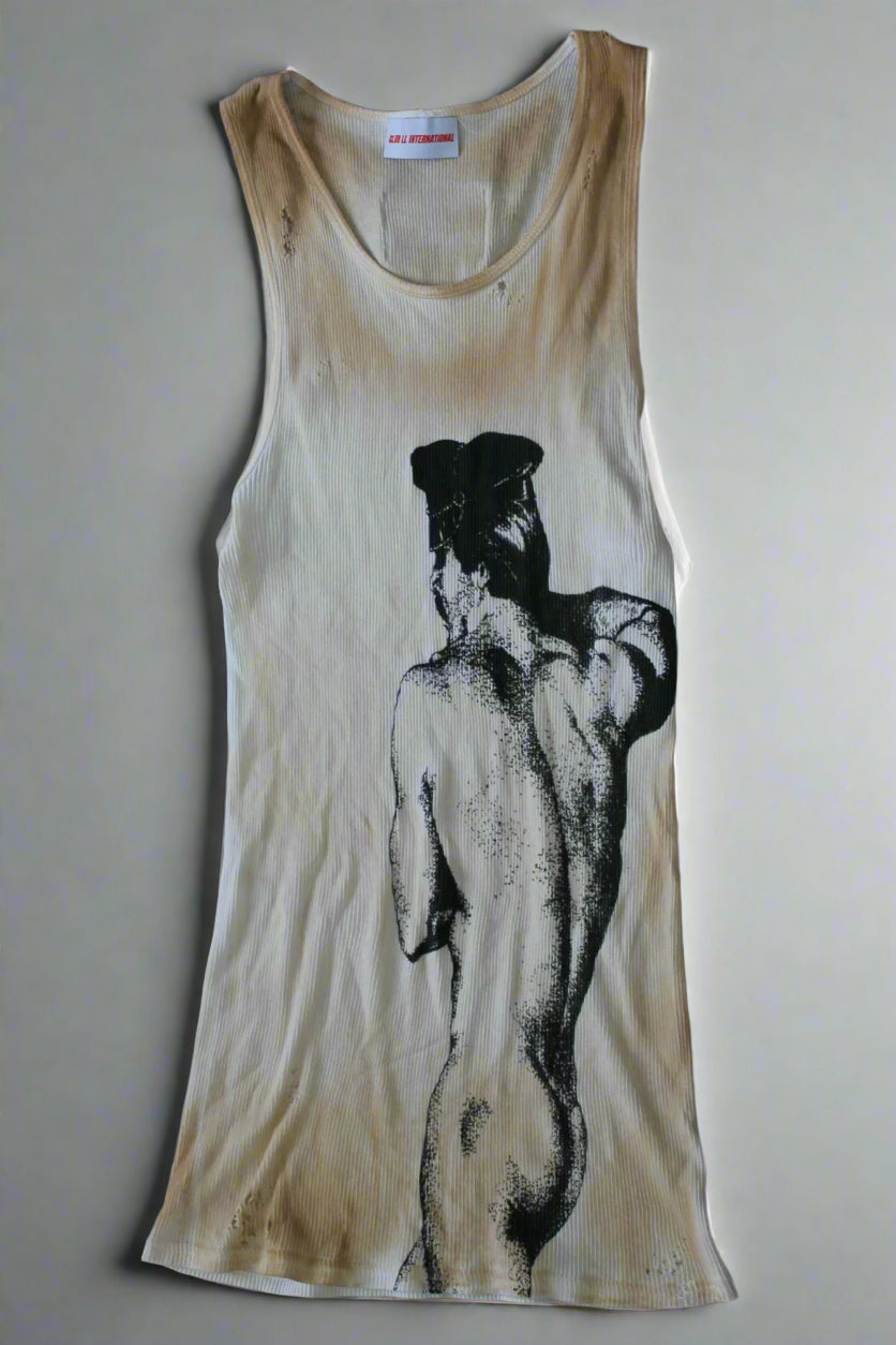 Collection 001: Homme Boys Ribbed Tank Top (Distressed Edition)