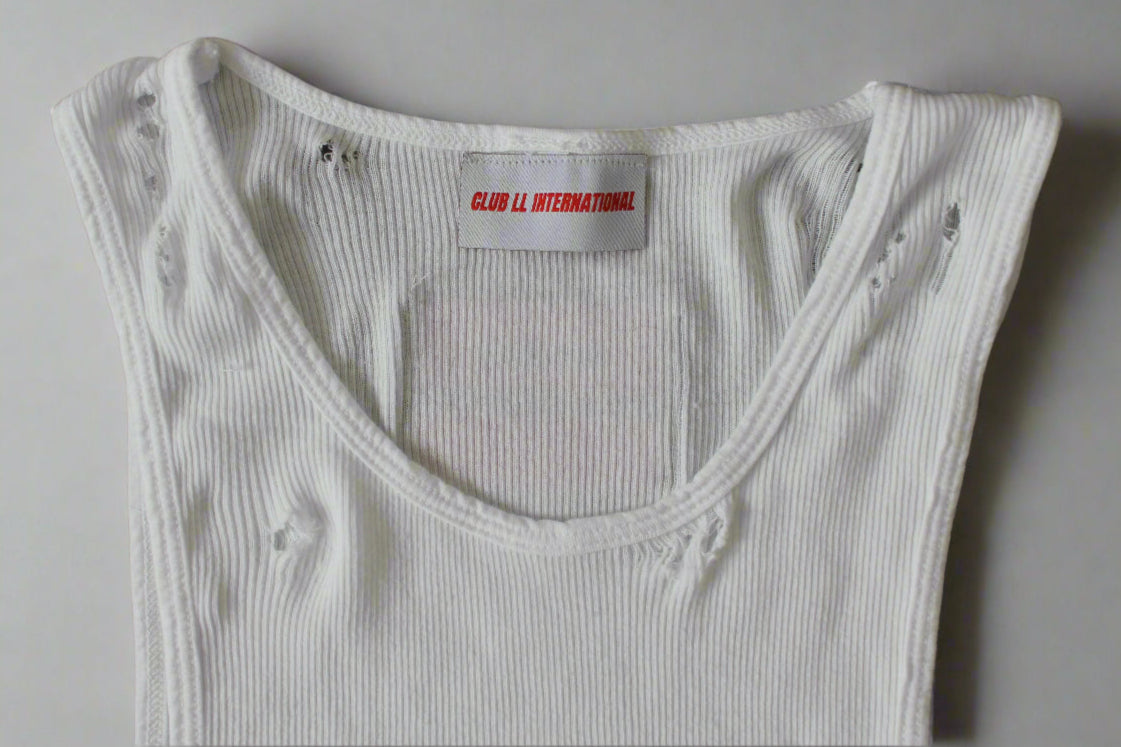 Collection 001:Homme Boys Cotton Ribbed Tank Top