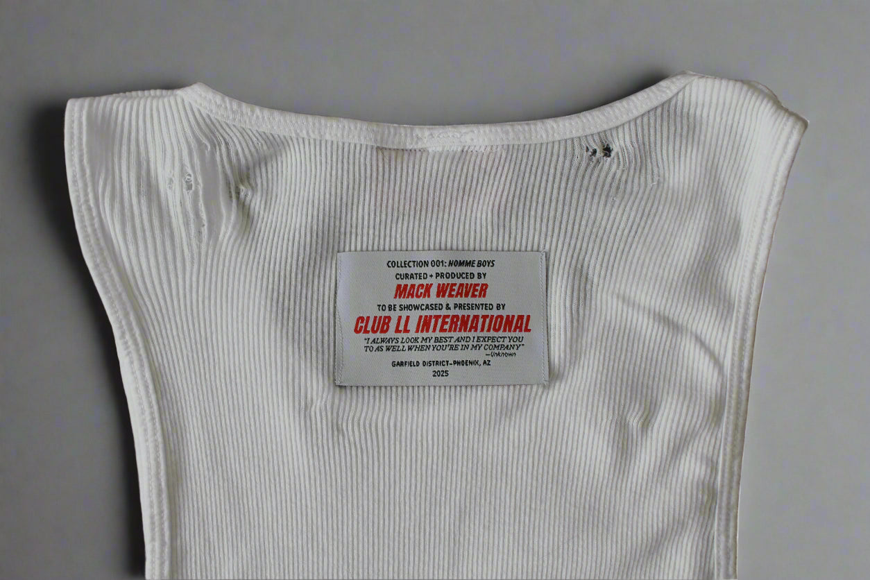 Collection 001:Homme Boys Cotton Ribbed Tank Top