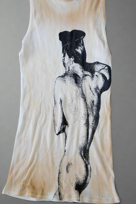 Collection 001: Homme Boys Ribbed Tank Top (Distressed Edition)